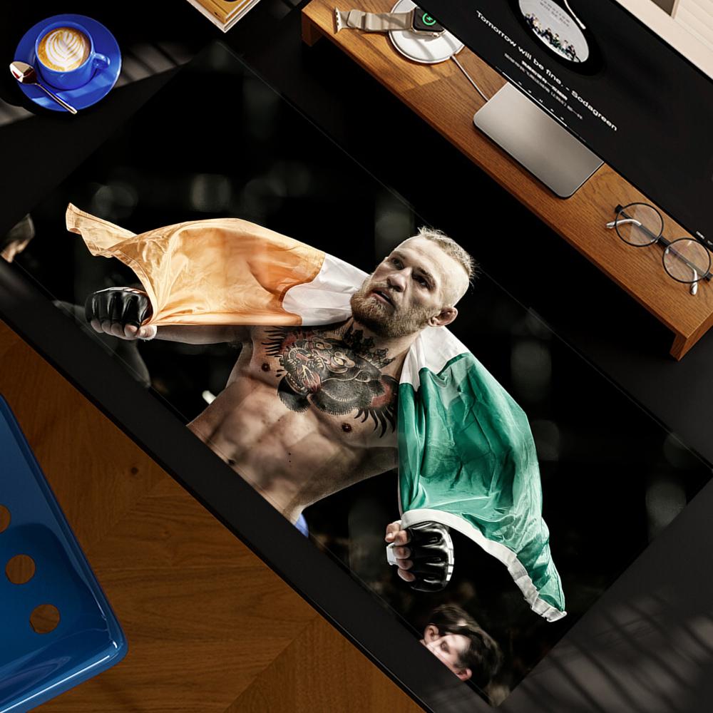 Keyboard Gaming Mac - แผ่นรองเมาส์ C-Conor M-McGregor ขนาด XXL อุปกรณ์เสริมคอมพิวเตอร์