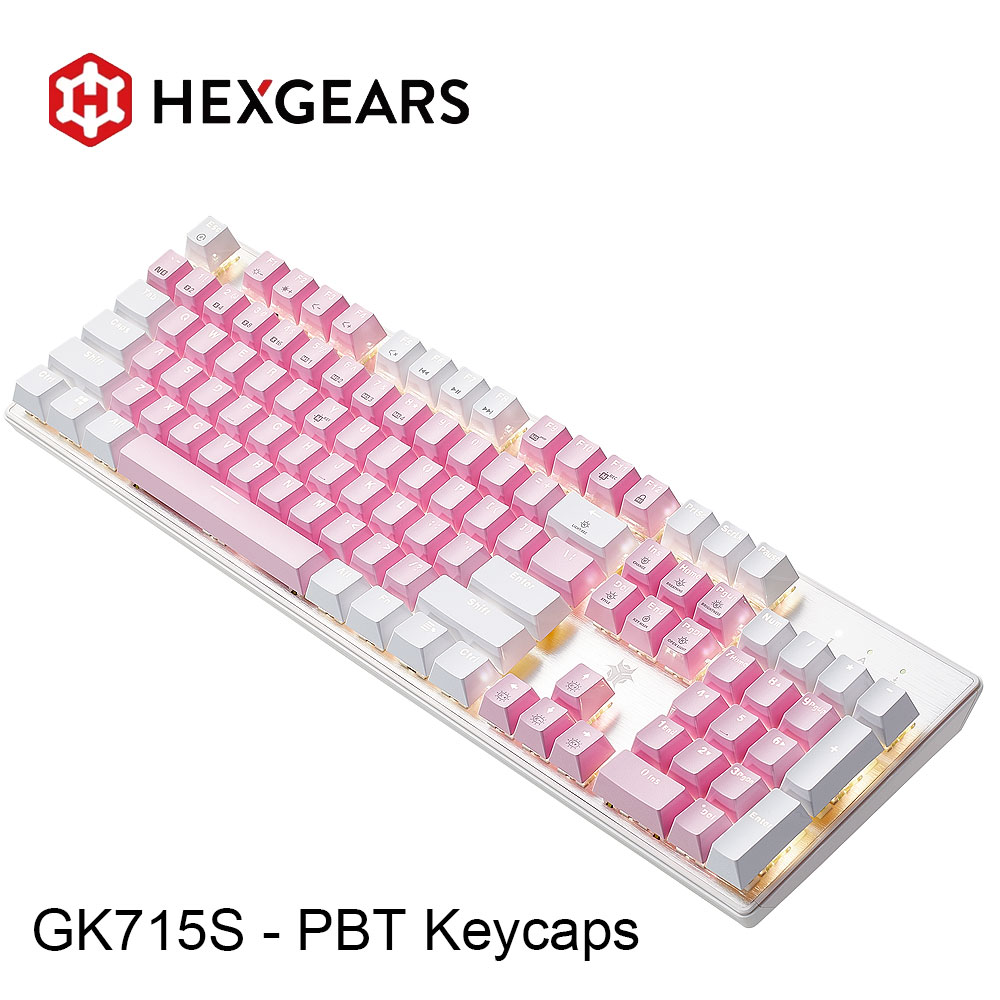 Keyboard Gaming Mac - HEXGEARS GK715S คีย์บอร์ดแบบกลไก 104 คีย์ปุ่มกด PBT