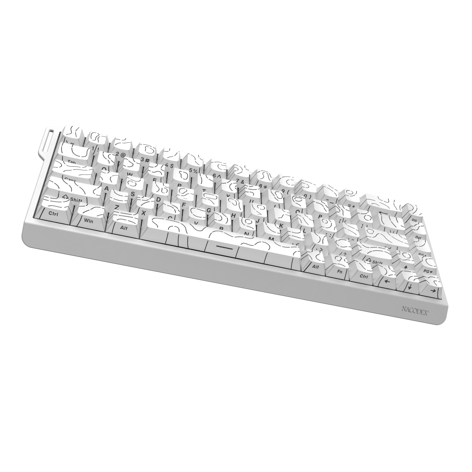 Keyboard Gaming Mac - AJAZZ NK68 V2 คีย์บอร์ดเกมมิ่งแบบมีสาย, สวิตช์สีแดง, รองรับการเปลี่ยนสวิตช์แบบ