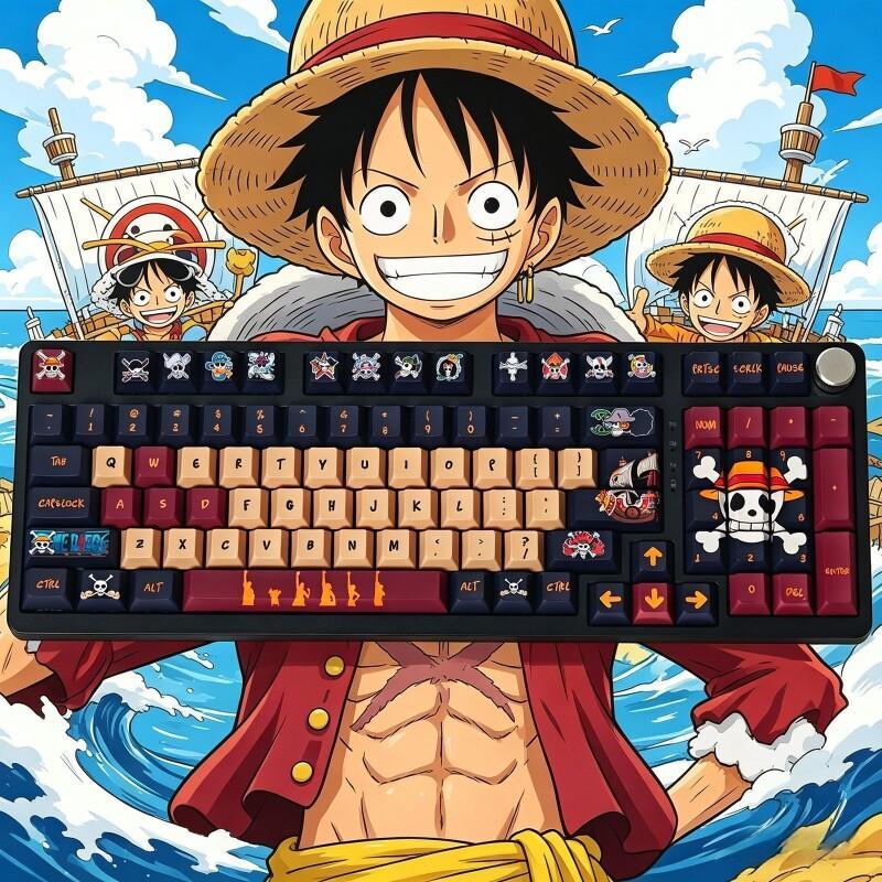 Gaming Keyboard Theme - ชุดคีย์แคป BANDAI One Piece Monkey D.
