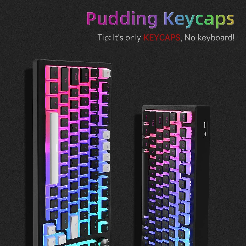 ใหม่พุดดิ้ง PBT Keycaps 129 คี - Gaming Keyboard Mouse Combo บทวิจารณ์และราคา