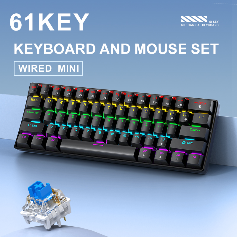 APAYADO K61 Mini Mechanical Ke - Gaming Keyboard Mouse Combo บทวิจารณ์และราคา