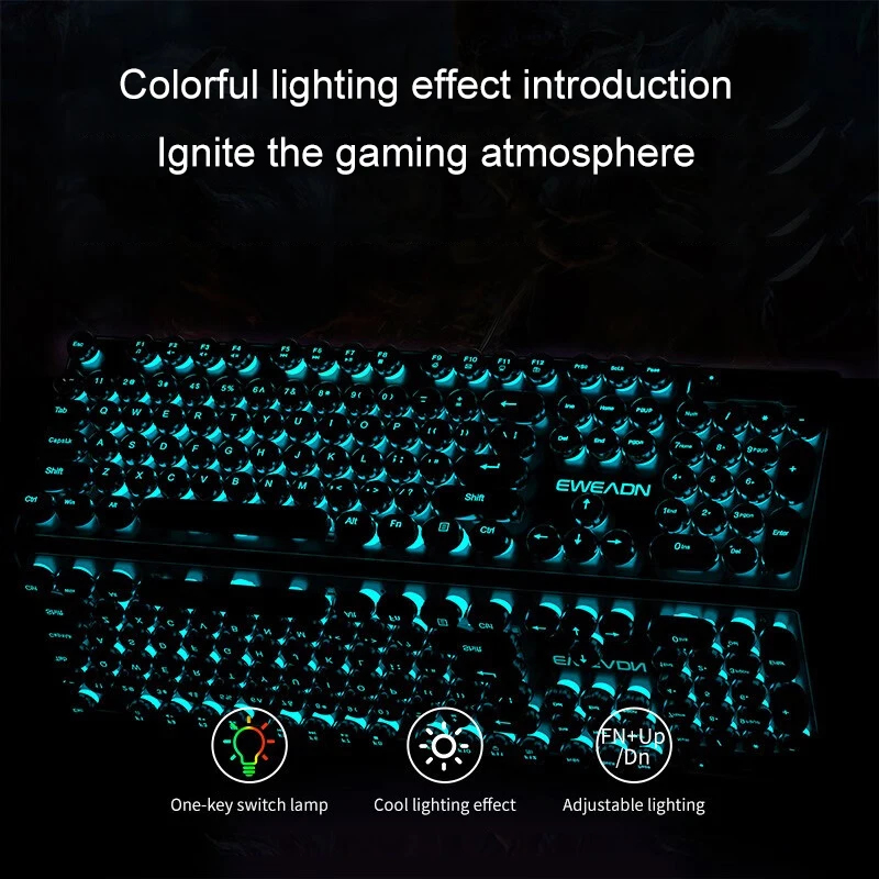 ชุดคีย์บอร์ดและเมาส์สไตล์เรโทร - Gaming Keyboard Nearby บทวิจารณ์และราคา