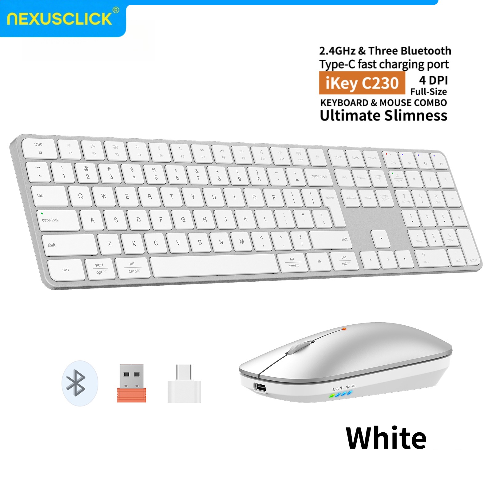 คีย์บอร์ดและเมาส์ไร้สายแบบชาร์ - Gaming Keyboard Mouse Combo บทวิจารณ์และราคา