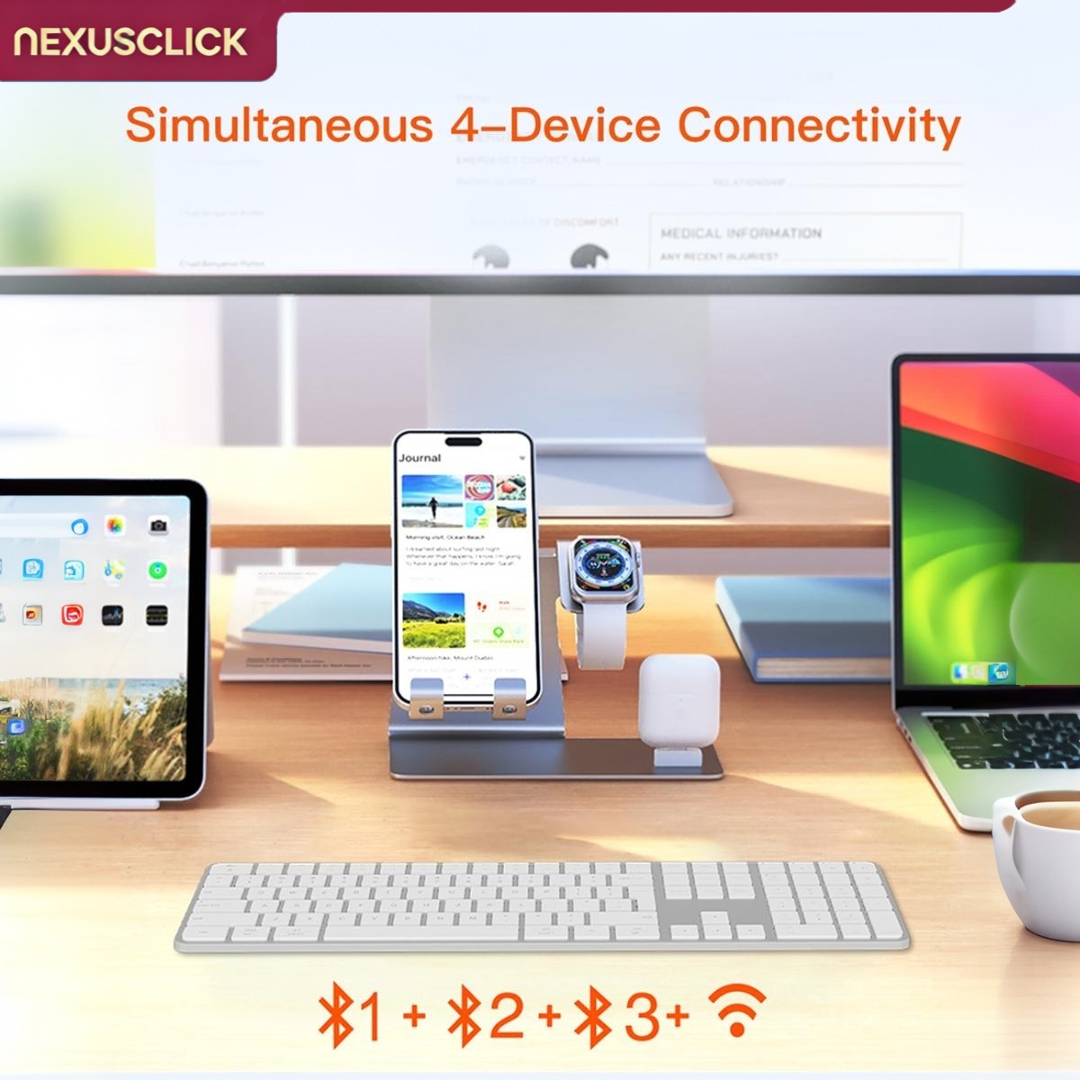 คีย์บอร์ดไร้สาย NexusClick 109 - Keyboard Gaming Mac บทวิจารณ์และราคา
