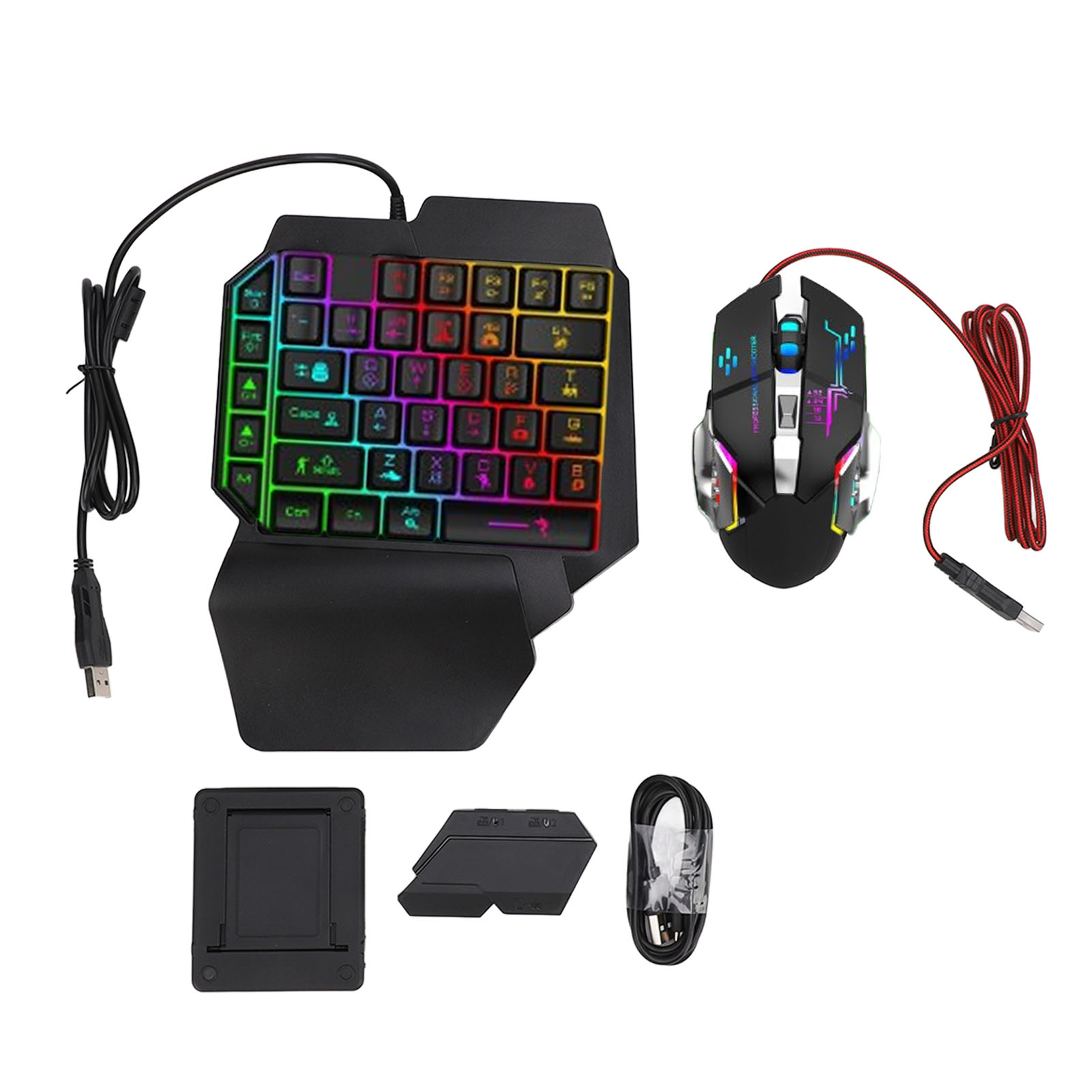 ชุดแปลงเมาส์คีย์บอร์ด ชุดคีย์บ - Gaming Keyboard Mouse Combo บทวิจารณ์และราคา