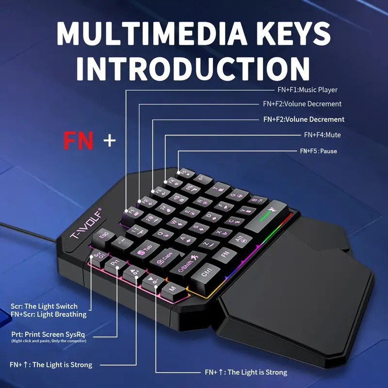 FocusOnPC TF900 ชุดแปลงสัญญาณเ - Gaming Keyboard Mouse Combo บทวิจารณ์และราคา