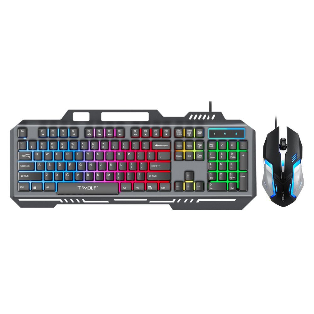 T WOLF TF600 คีย์บอร์ดเกมแบบมี - Gaming Keyboard Mouse Combo บทวิจารณ์และราคา