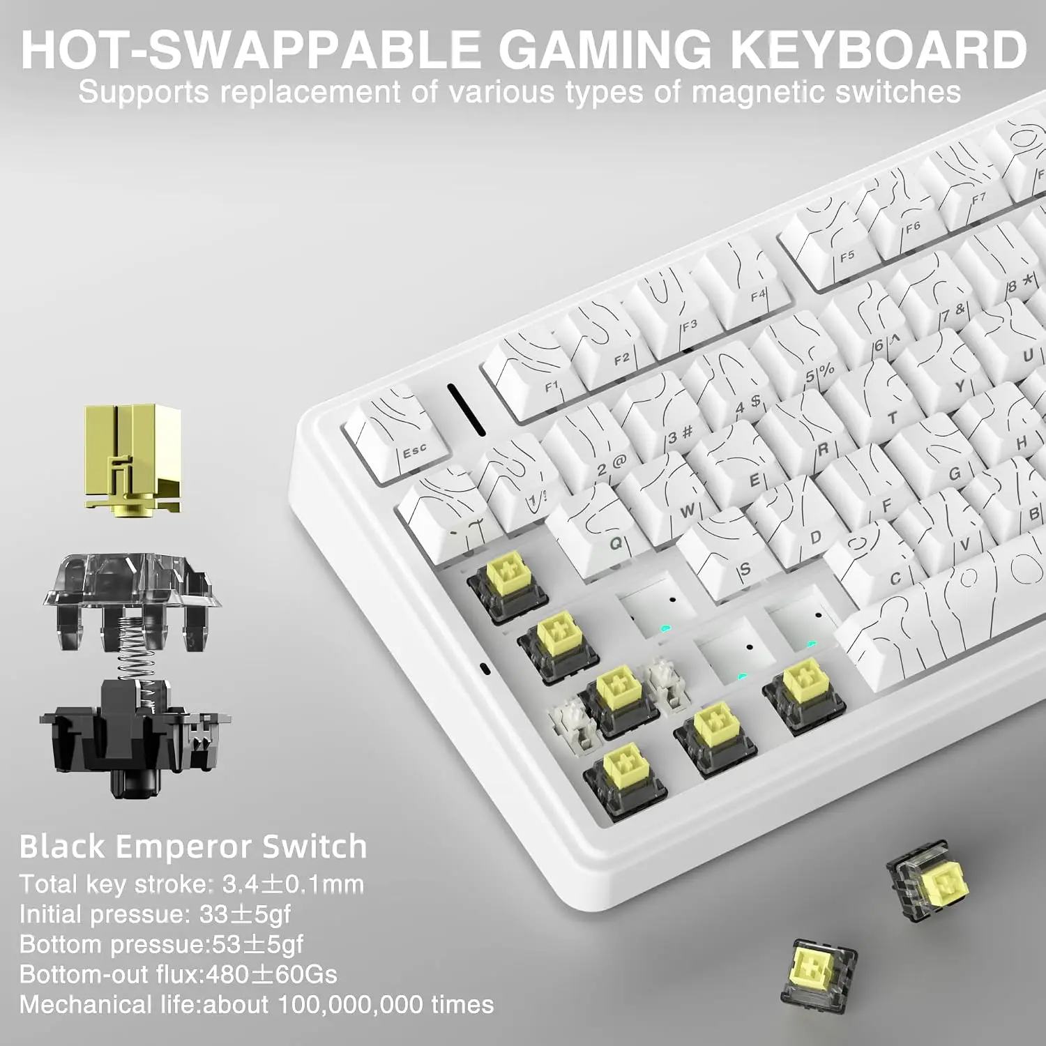 AULA F75 HE คีย์บอร์ดแม่เหล็ก  - Gaming Keyboard Hall Effect บทวิจารณ์และราคา